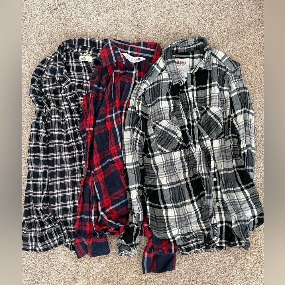 Target, Old Navy and Hollister Flannel